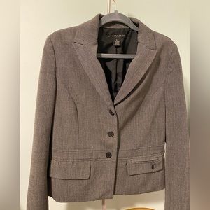 Apostrophe black muted print blazer.size 12